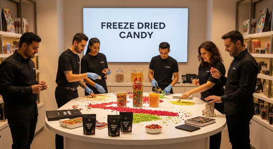 freeze dried candy store display