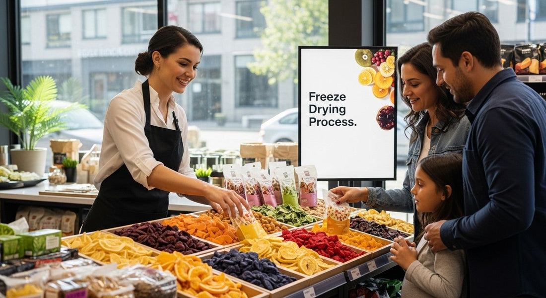 freeze drying snack aisle