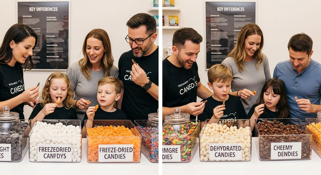 freeze dried vs dehydrated candy