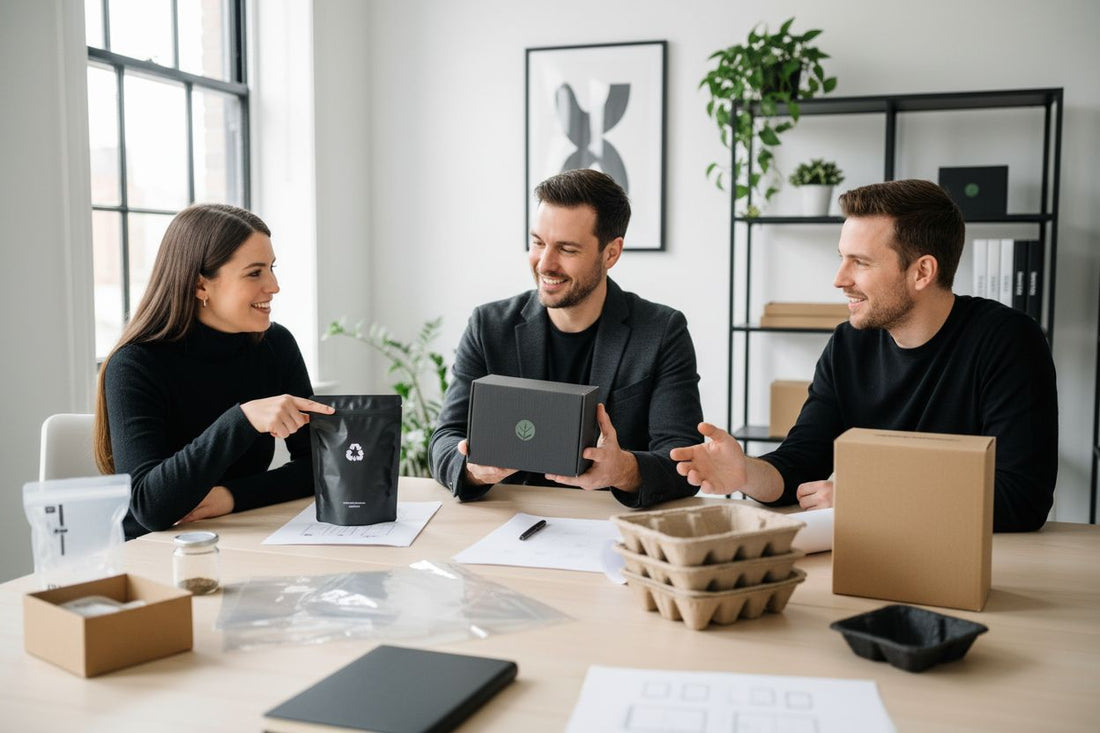 packaging types, teamwork, business meeting