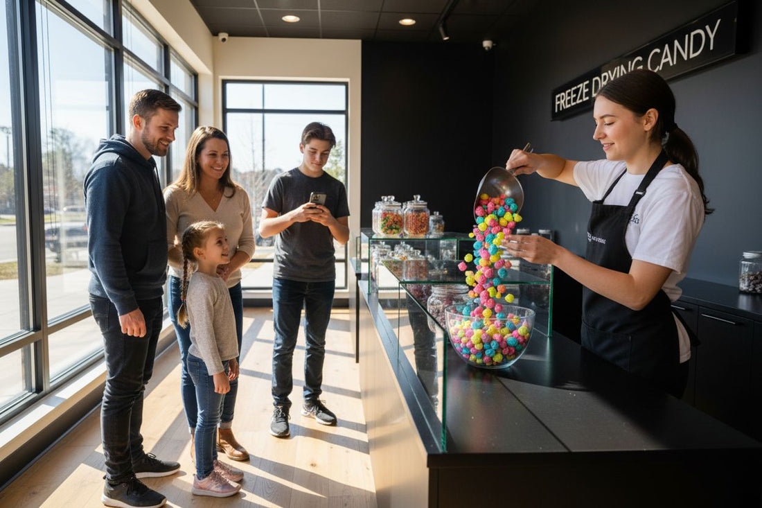 freeze drying candy shop