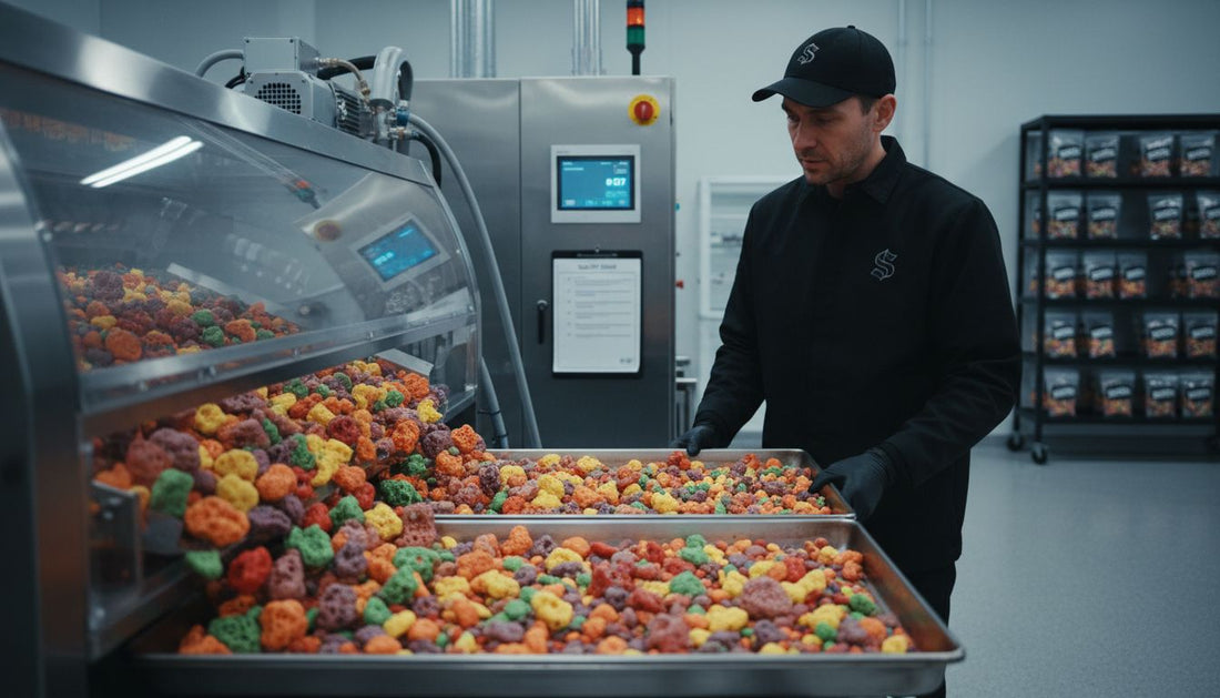 freeze dried Skittles process