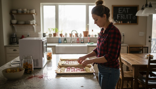 Homemade freeze drying setup in a kitchen