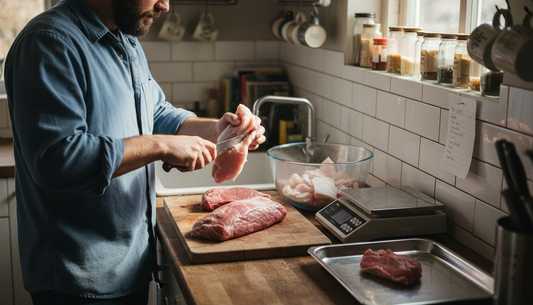 Trimming meat for home freeze drying