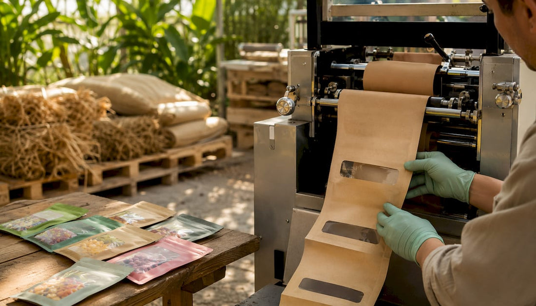 Eco-friendly candy packaging production process
