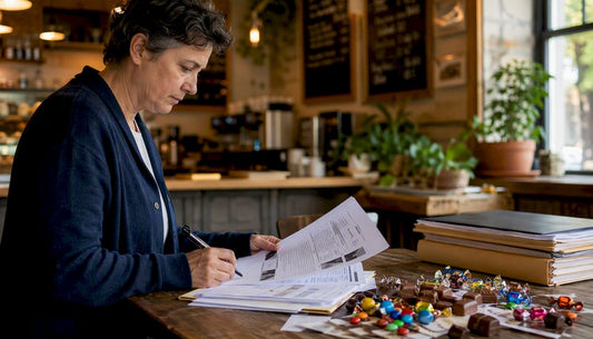 Person reviewing export compliance documents