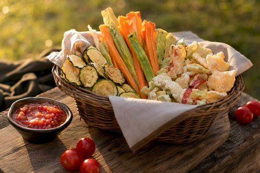 Plate of healthy nacho chip alternatives