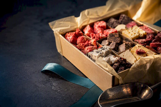 Cropped freeze-dried edible gift assortment