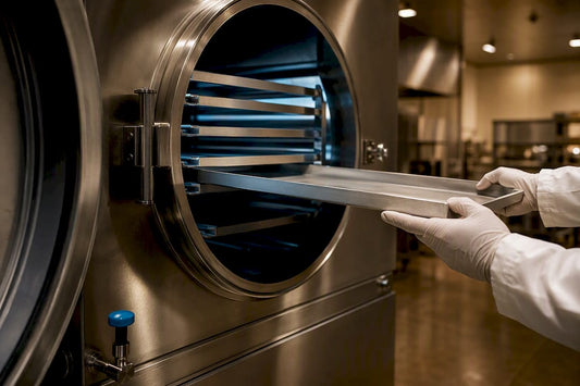 Freeze-drying chamber in food production room