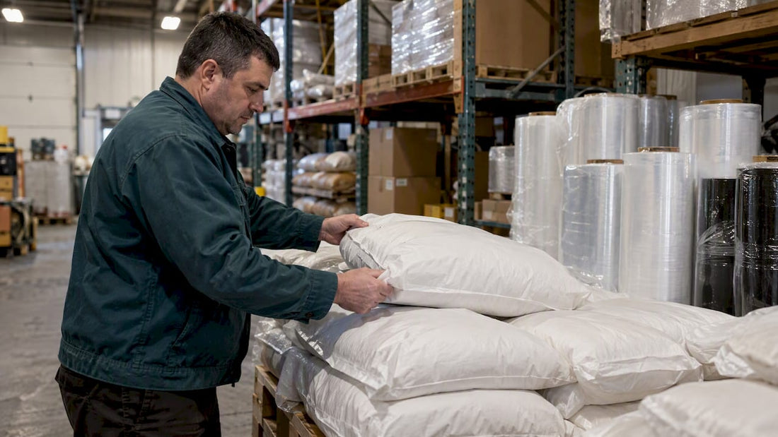 Receiver checks ingredient and packaging inventory