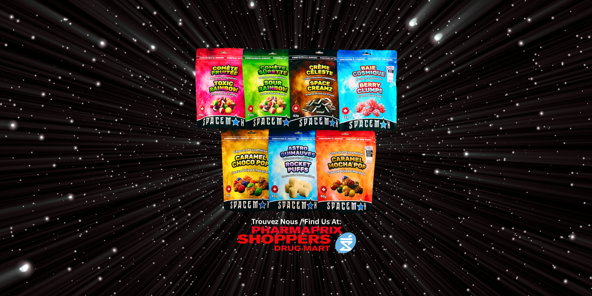 Spaceman: Freeze Dried Candy & Treats. Win Goodies In Every Bag!